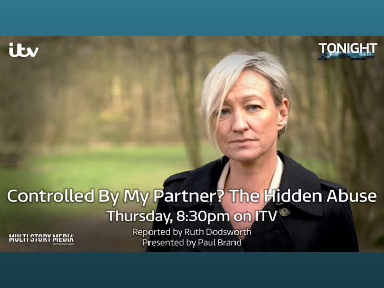 Image of the ITV Tonight programme with Ruth Dodsworth looking to camera in an outdoor setting